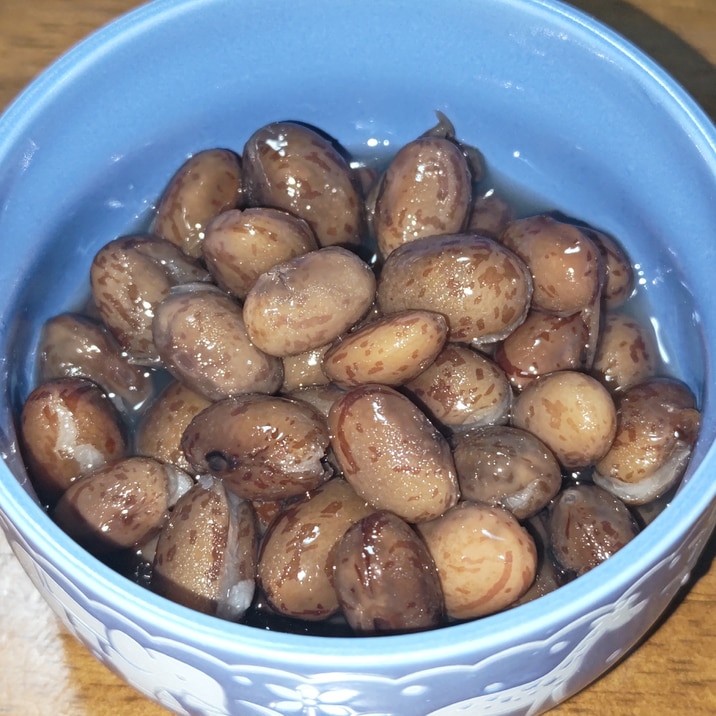 圧力鍋でうずら豆の甘さ控えめ甘煮